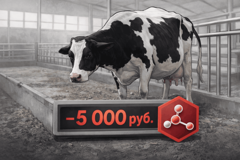 Кетозная яма бюджета: как субклинический кетоз «съедает» маржу за 30 дней