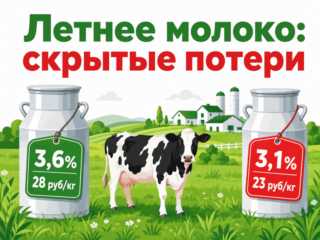 Сезонное падение жира в молоке